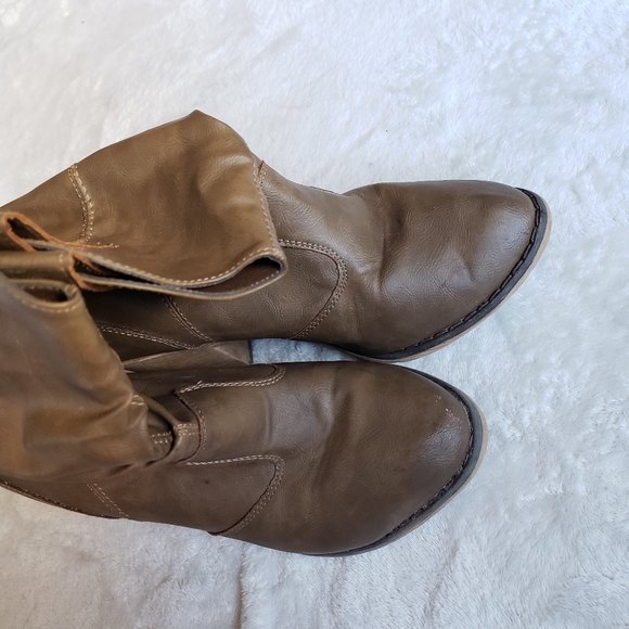 Wet Seal western boot woman's size 6.5 faux leather tan - Picture 9 of 9